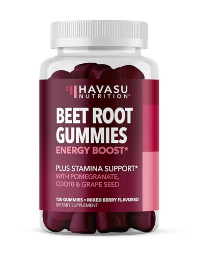 HAVASU NUTRITION Beet Root Gummies pack shot for convenient performance support