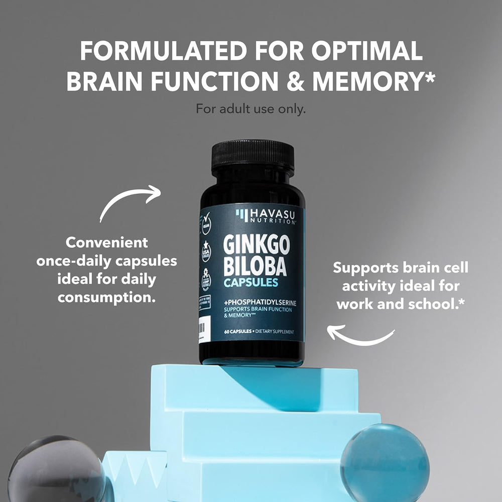 Havasu Nutrition capsules image demonstrates caffeine-free energy potential for steady focus.