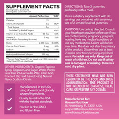 HAVASU NUTRITION collagen gummies close-up texture showing chewy lemon goodness