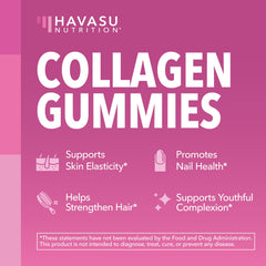 HAVASU NUTRITION collagen gummies ingredients zinc vitamin C for immune support