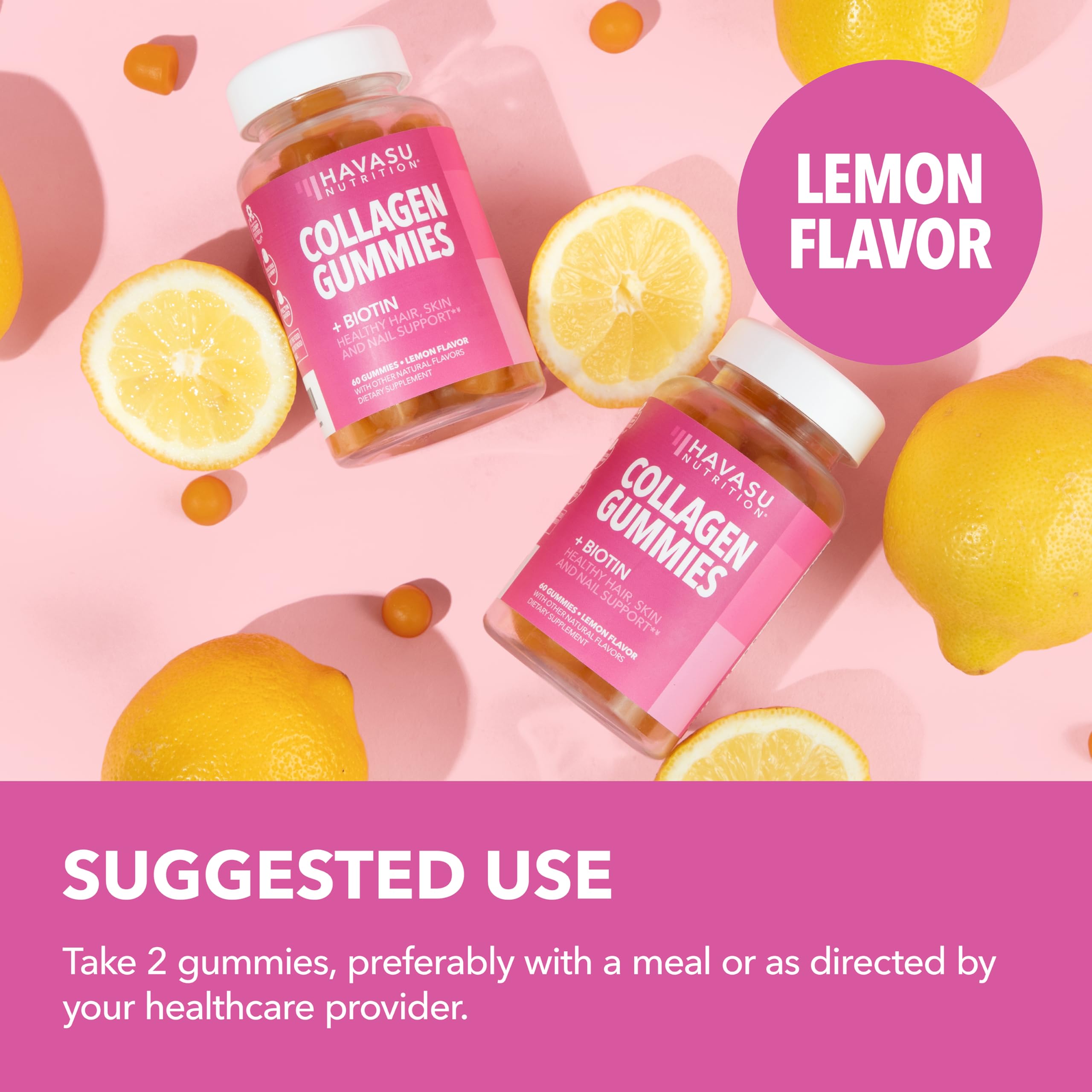 HAVASU NUTRITION collagen gummies packaging front with premium labeling