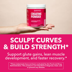 HAVASU NUTRITION Creatine for Women unflavored powder dissolving in water.