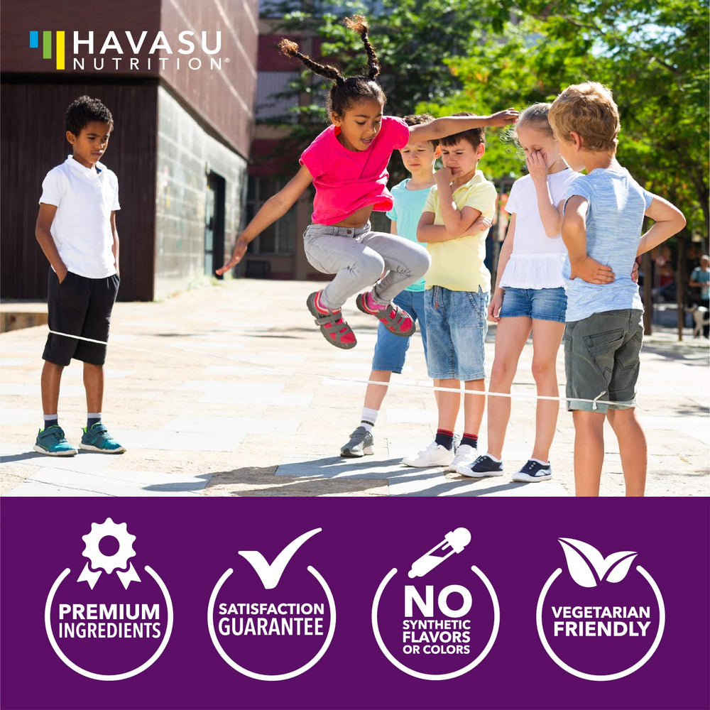 Vegan plant-based pectin gummies deliver soft texture for kids from HAVASU NUTRITION.