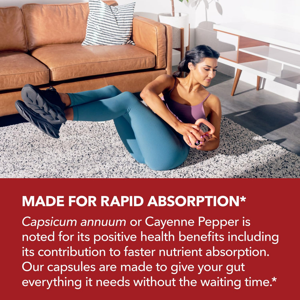 HAVASU Nutrition easy-to-swallow capsules visual shows mess-free consumption on busy days.