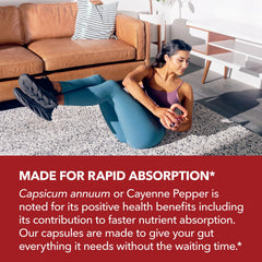 HAVASU Nutrition easy-to-swallow capsules visual shows mess-free consumption on busy days.