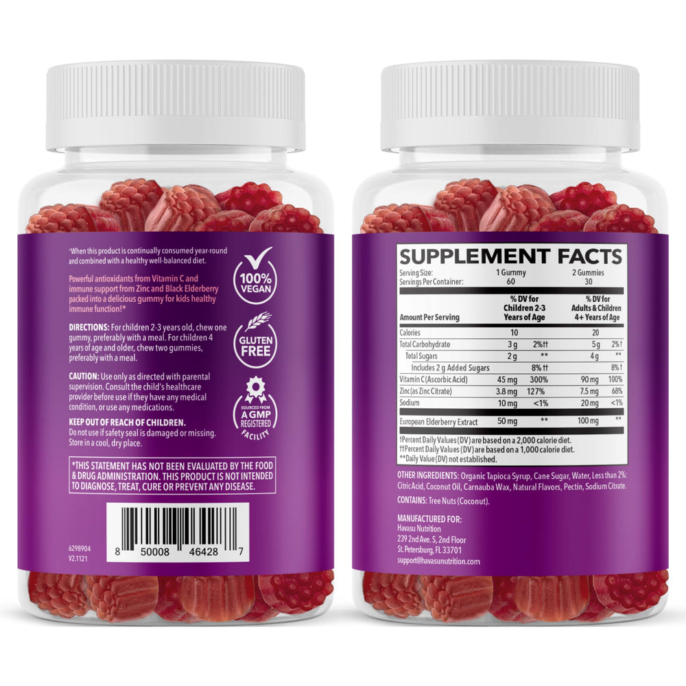 Niños tomando gominolas HAVASU NUTRITION para apoyo inmune diario.