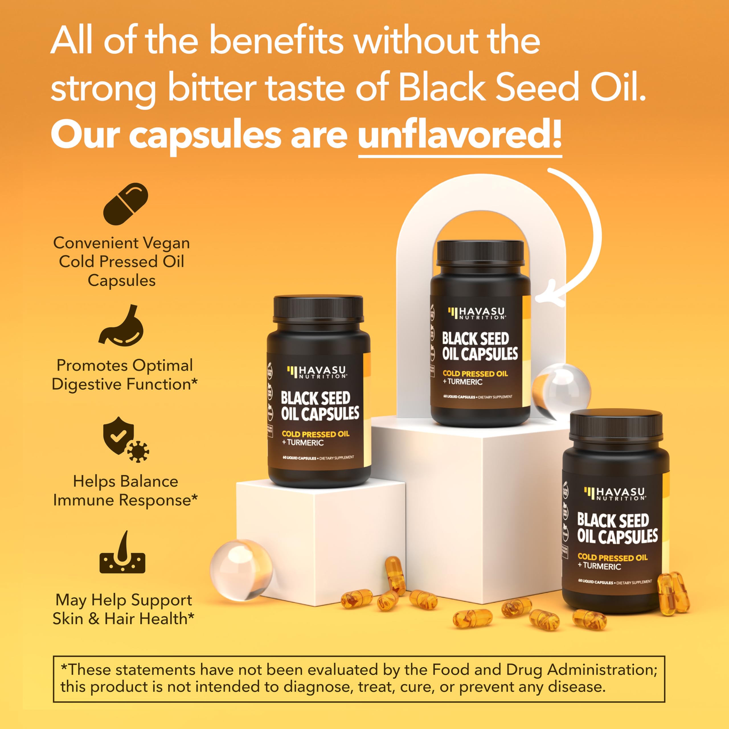 HAVASU NUTRITION immune-support capsules on shelf for daily wellness