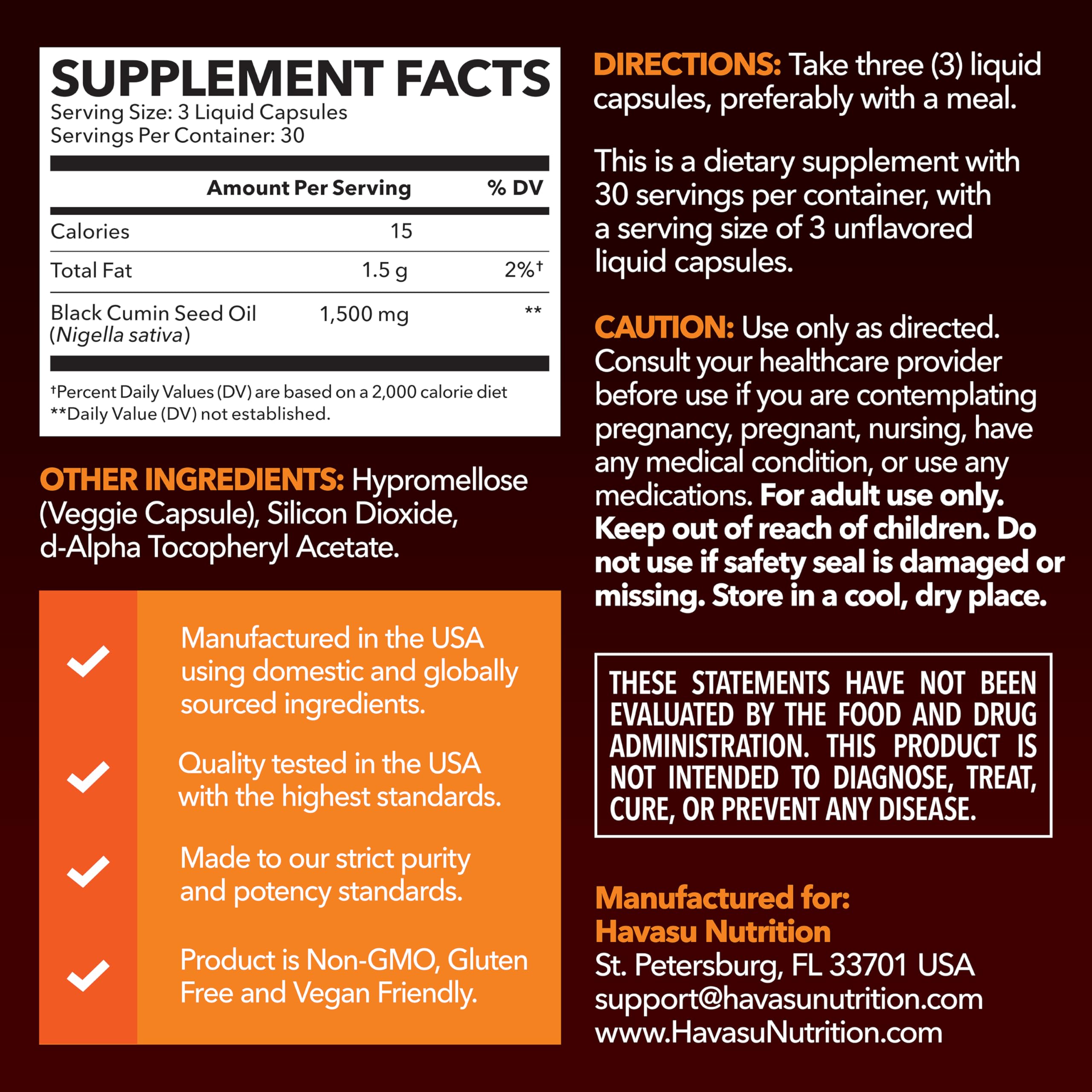 Havasu Nutrition immune-support capsules promoting natural defenses and overall wellness.