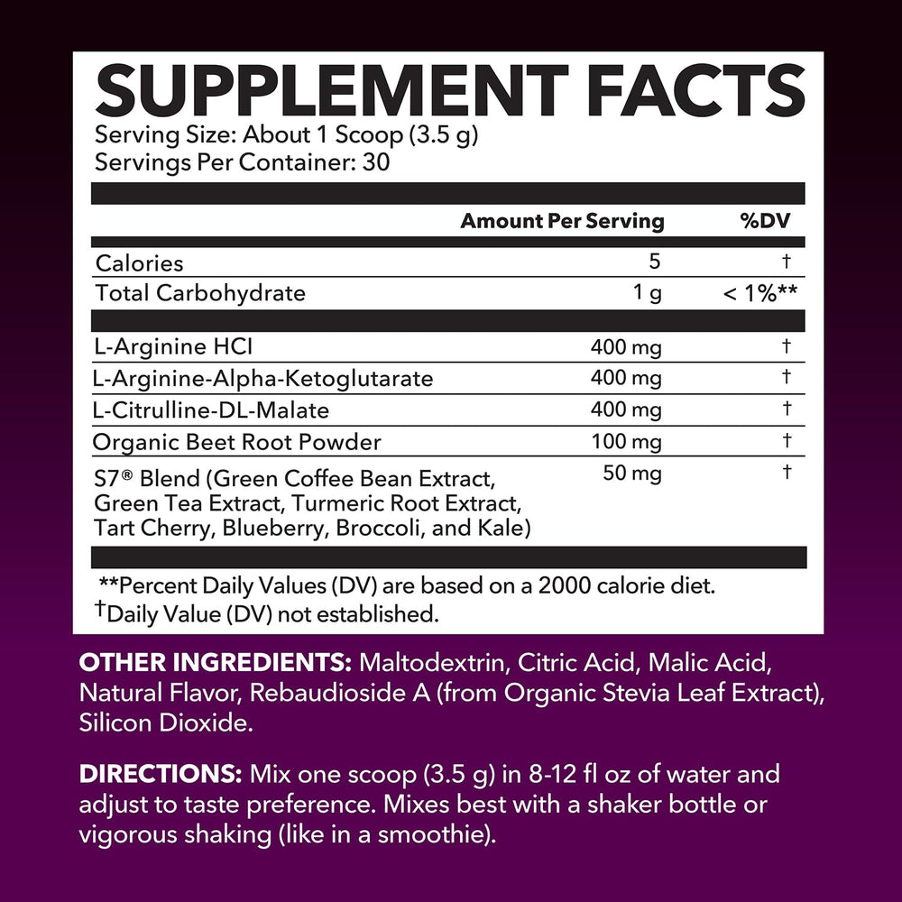 HAVASU NUTRITION L-Arginine en polvo con cucharita para facilitar su uso diario.