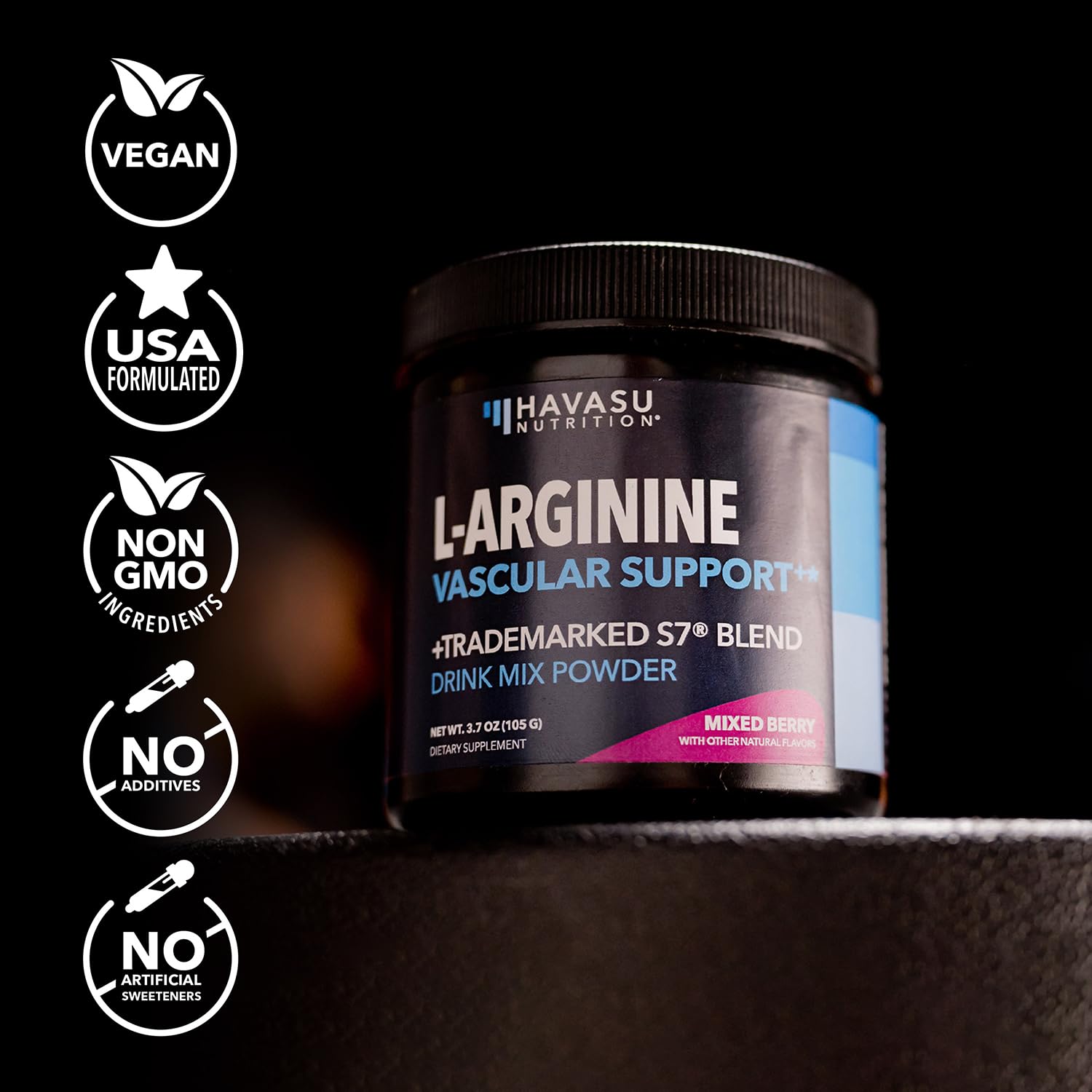 HAVASU NUTRITION L-Arginine en polvo útil para pre y post entrenamiento.