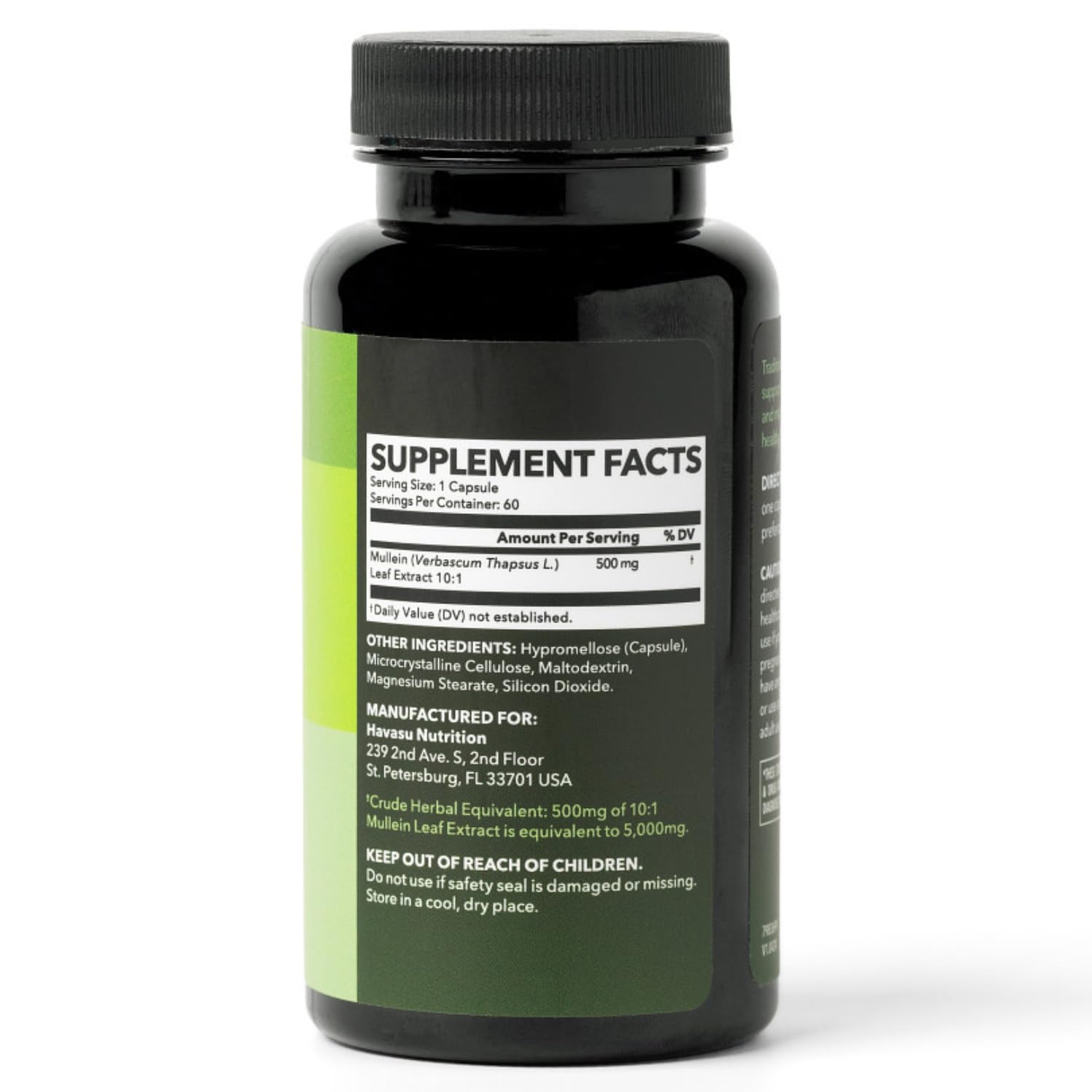 HAVASU NUTRITION Mullein Leaf capsules usage-scene encourages daily routine.