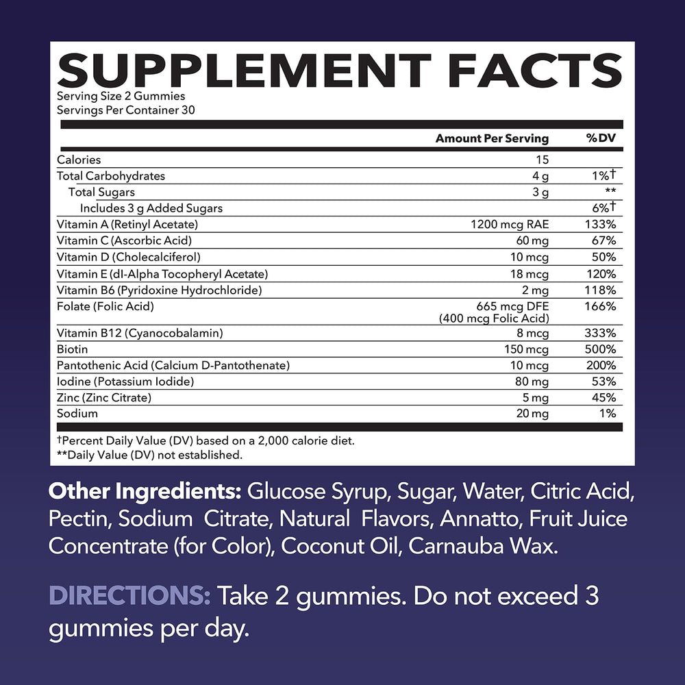 HAVASU Nutrition multivitamin gummies open bottle ready for quick daily use.