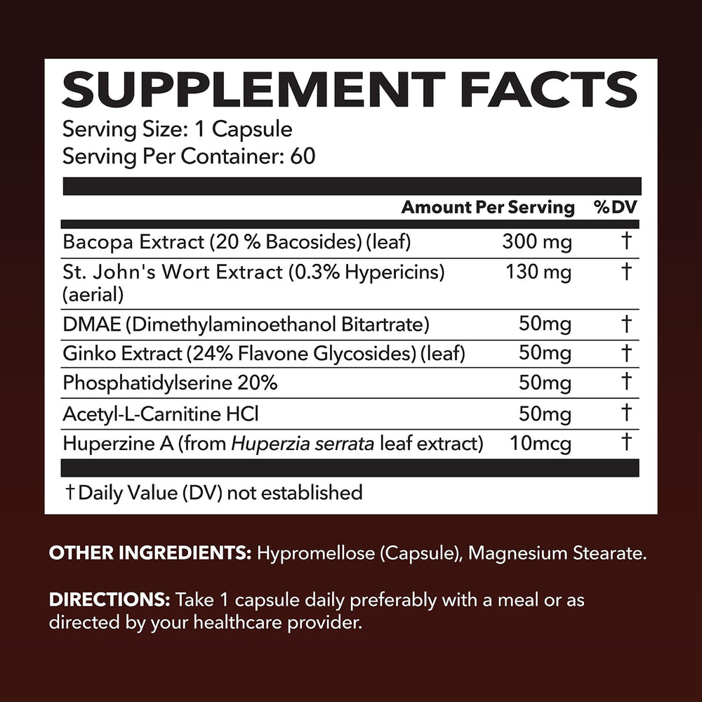 HAVASU NUTRITION NeuroIGNITE capsules close-up highlighting non-GMO formula for focus.