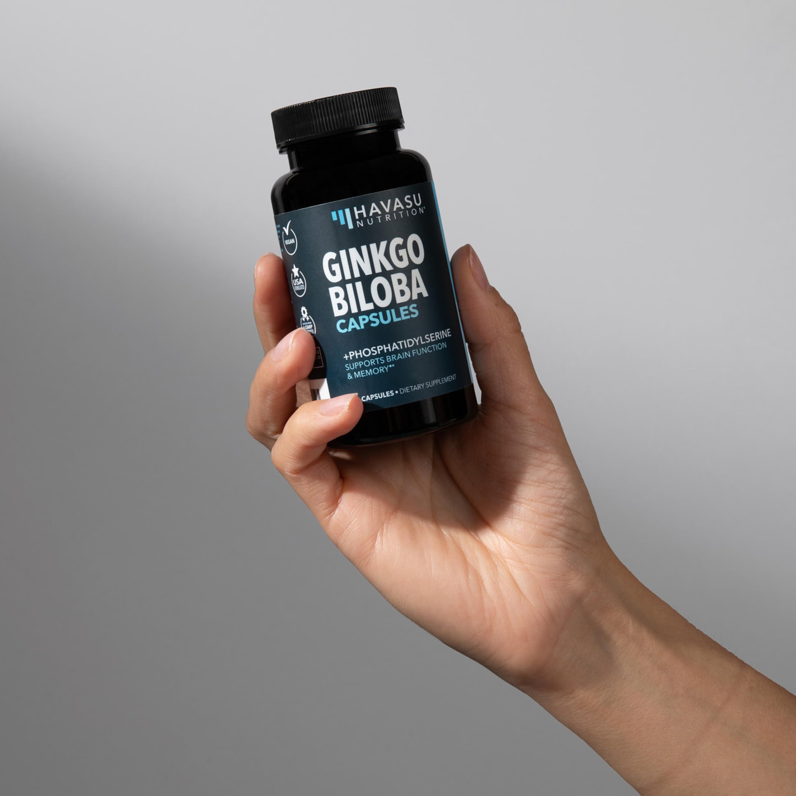 Havasu Nutrition packaging on a shelf communicates trusted brain wellness option.
