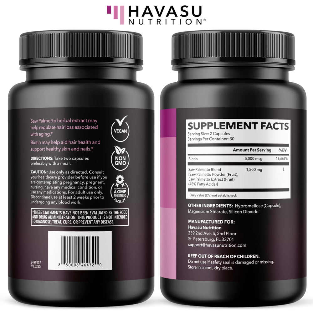 HAVASU NUTRITION Pour shot of capsules into container for easy dosing.