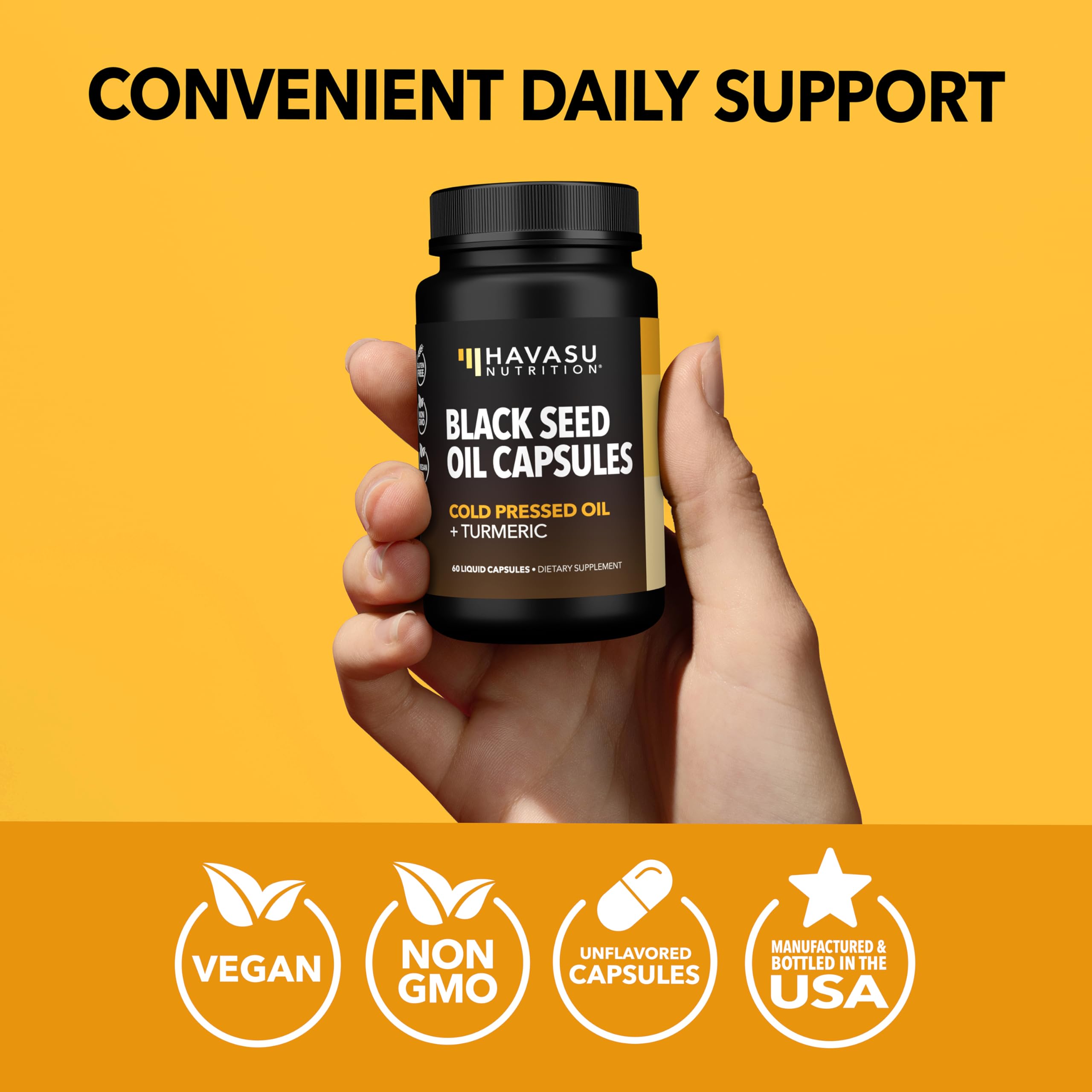 HAVASU NUTRITION premium bottle close-up with high-quality ingredients