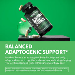 HAVASU NUTRITION Rhodiola Rosea label details with 3% salidrosides claim.