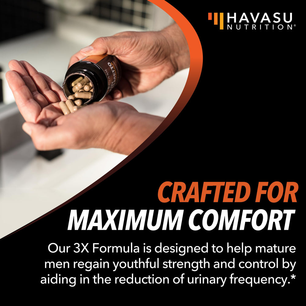 HAVASU NUTRITION pumpkin seed extract visual for urinary and prostate health support.