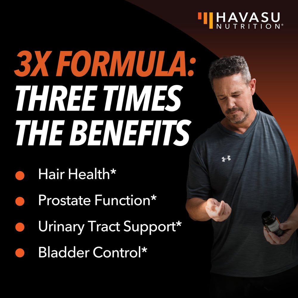 HAVASU NUTRITION saw palmetto ingredient featured for targeted prostate support.
