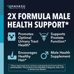 Havasu Nutrition capsules closeup showing 500 mg Saw Palmetto and 360 mg nettle