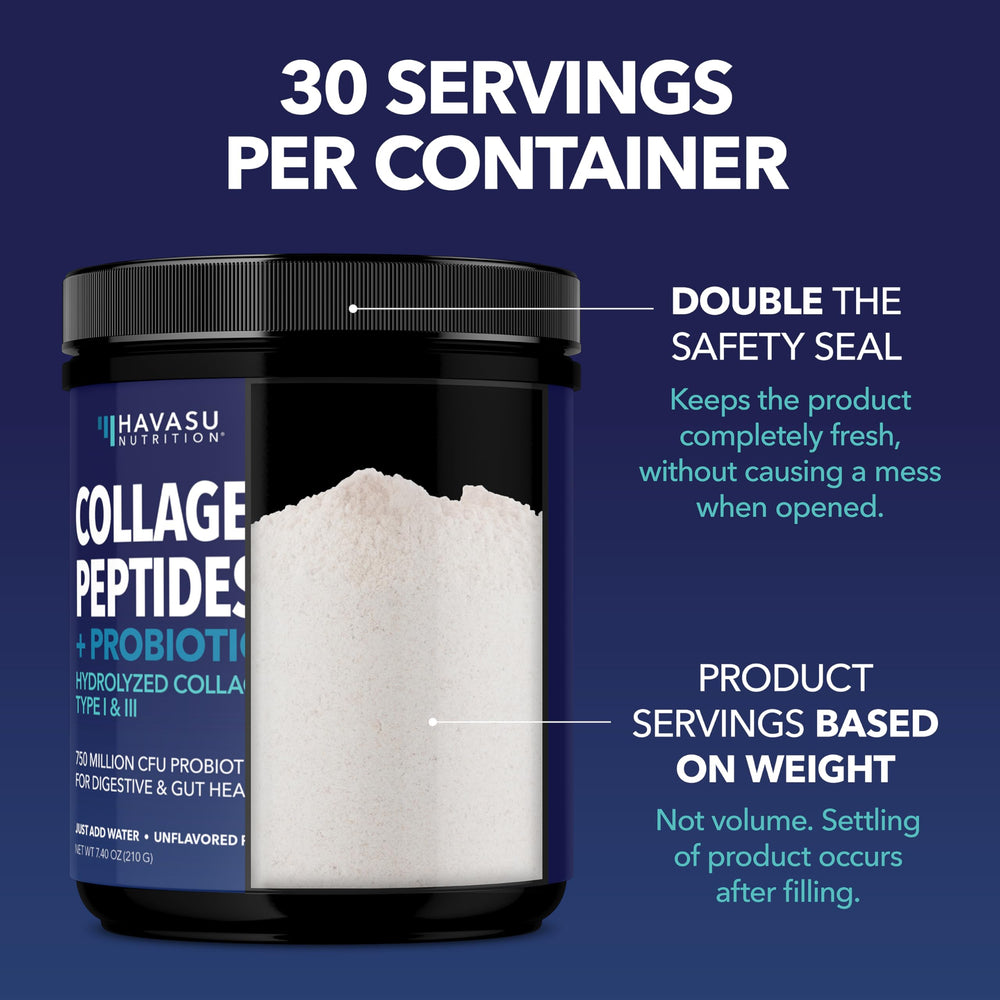 HAVASU NUTRITION unflavored collagen powder in coffee for versatile daily use