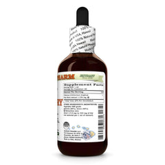 Hawaii Pharm Chicory dry root dropper releasing liquid into a glass for easy mixing.