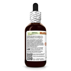 Close-up of the Hawaii Pharm Chicory dry root label highlights an all-natural glycerite.