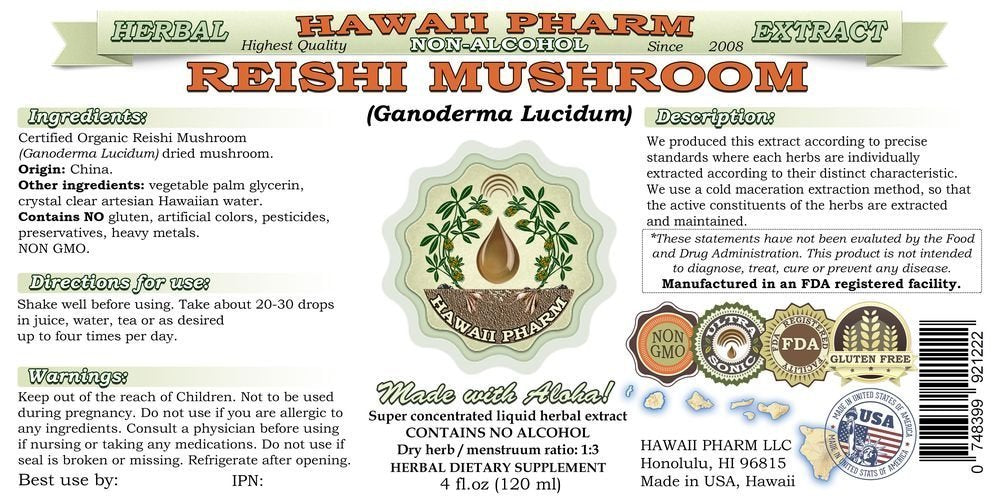Reishi alcohol-free liquid pour ideal for easy dosing in drinks.