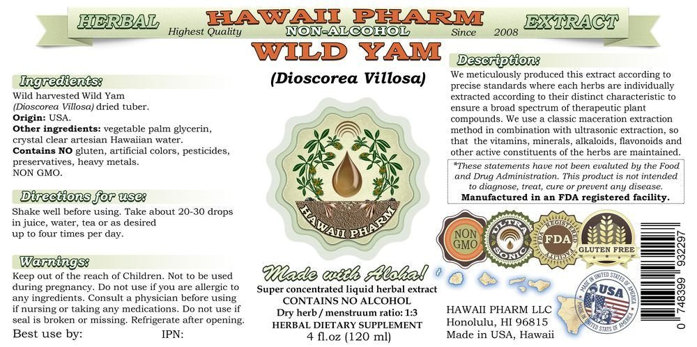 Hawaii Pharm Wild Yam dried tuber spotlight image, premium plant material you can trust.