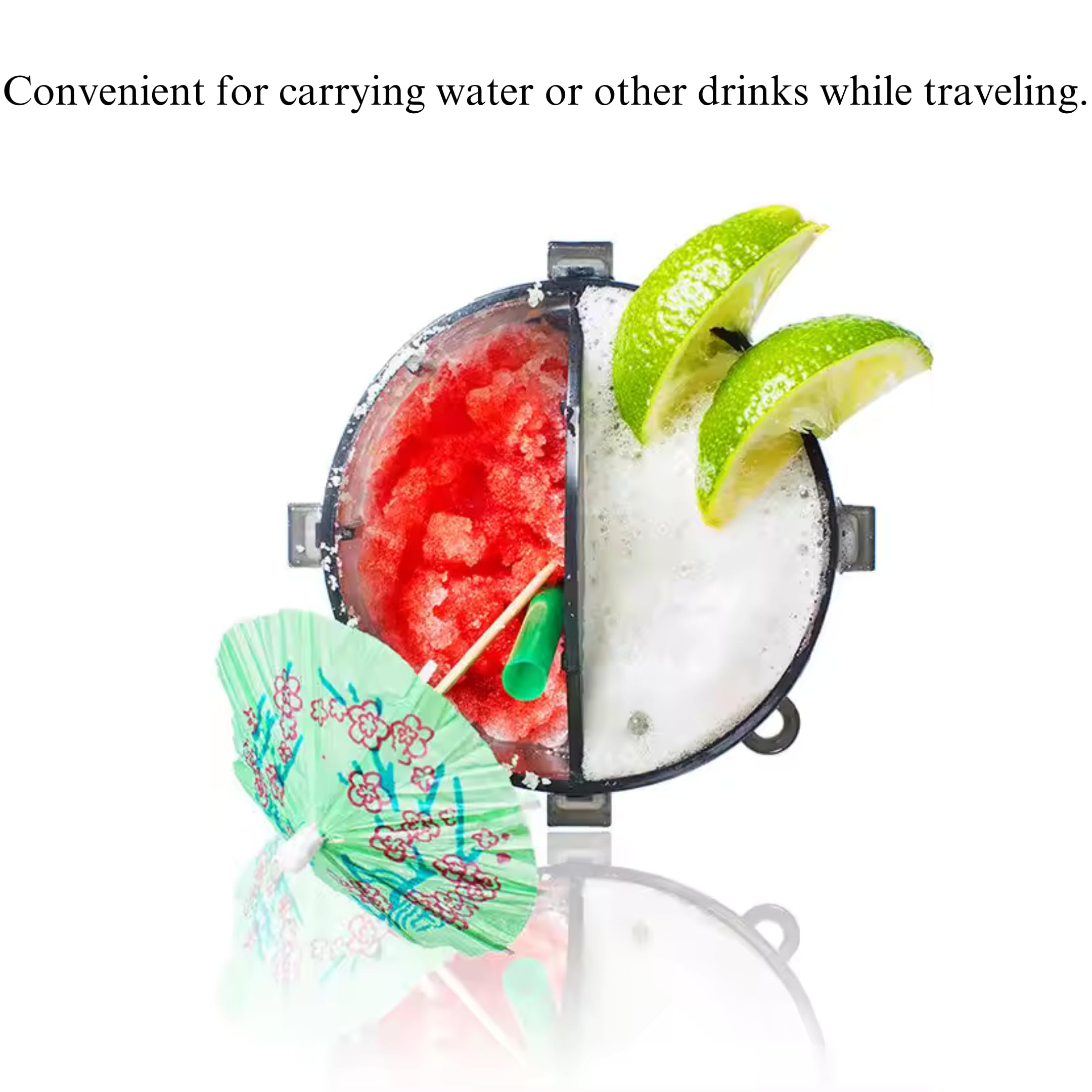 Hayat Official 2 in 1 Shaker black bottle with secure lid and travel-friendly design.