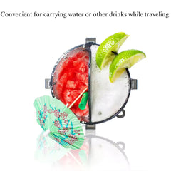 Hayat Official 2 in 1 Shaker black bottle with secure lid and travel-friendly design.