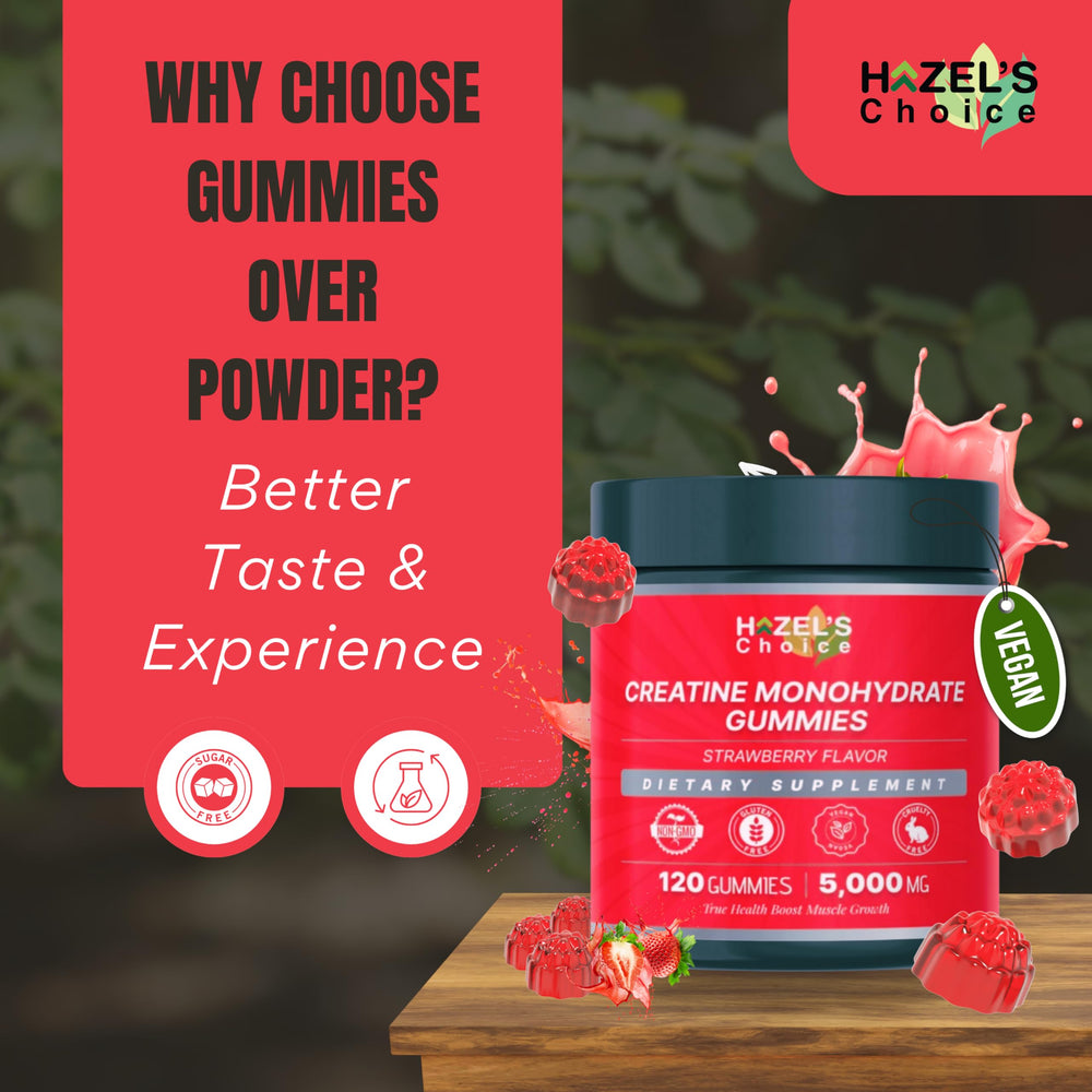 HAZEL'S Choice Creatine Gummies tamper-evident packaging ensures safety