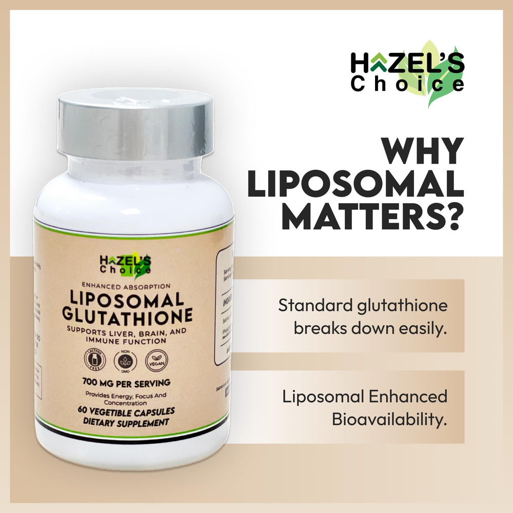 HAZEL'S Choice bottle with label showcasing plant-based antioxidant option