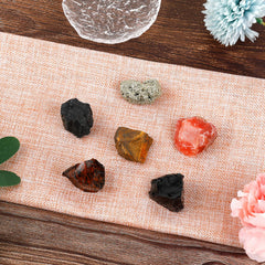 Hazms black obsidian stone aiding mood balance and focus