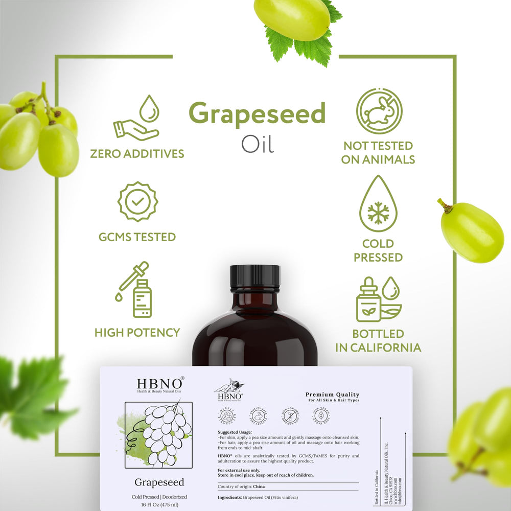 HBNO grapeseed oil for hair care applications.