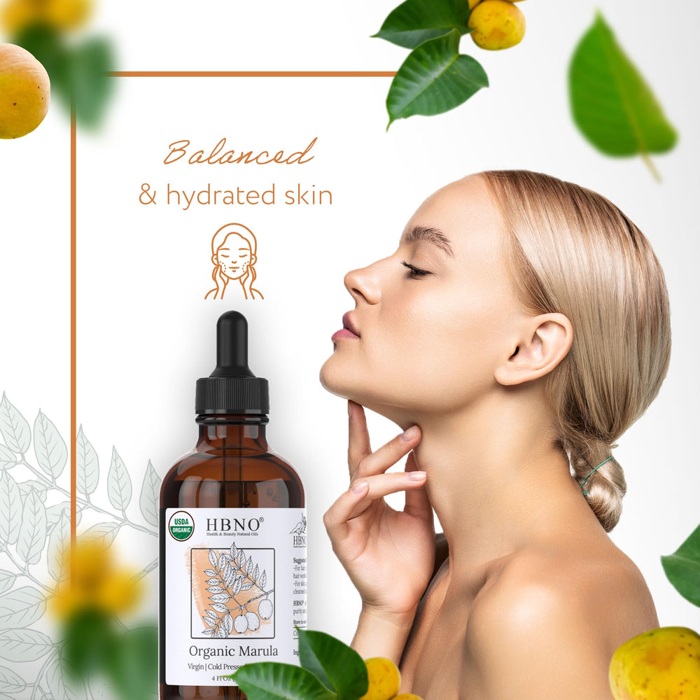 HBNO Organic Marula Oil texture provides velvety skin feel after use.
