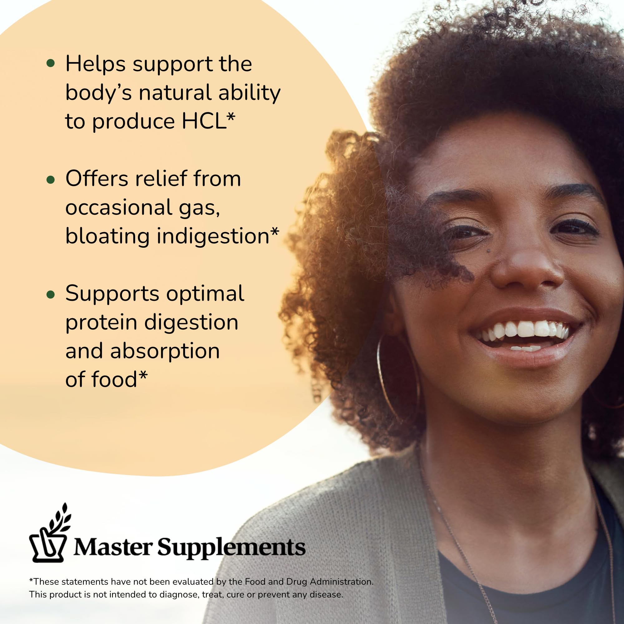 Travel-friendly HCL-Stim bottle for on-the-go digestion.