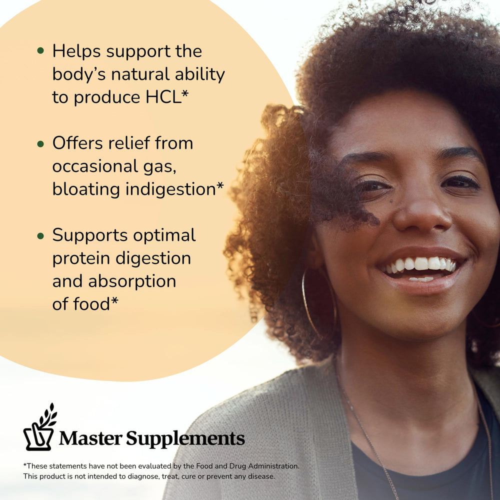 Travel-friendly HCL-Stim bottle for on-the-go digestion.