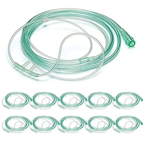 HD HOUDELL high-flow soft cannulas with 7ft tubing for comfortable oxygen delivery.