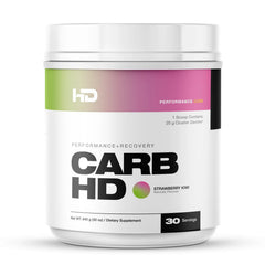 HD MUSCLE CarbHD bottle in strawberry kiwi flavor for steady energy and hydration.