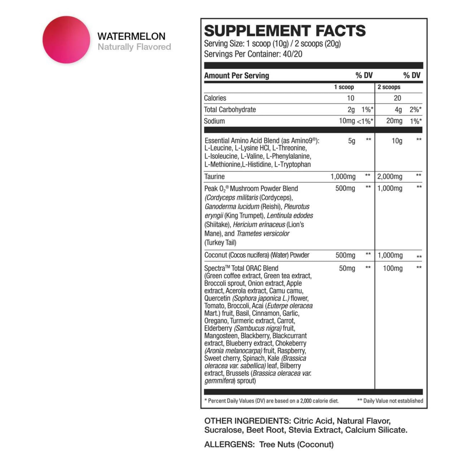 HD MUSCLE IntraHD scoop serving shows precise amino acid dosing