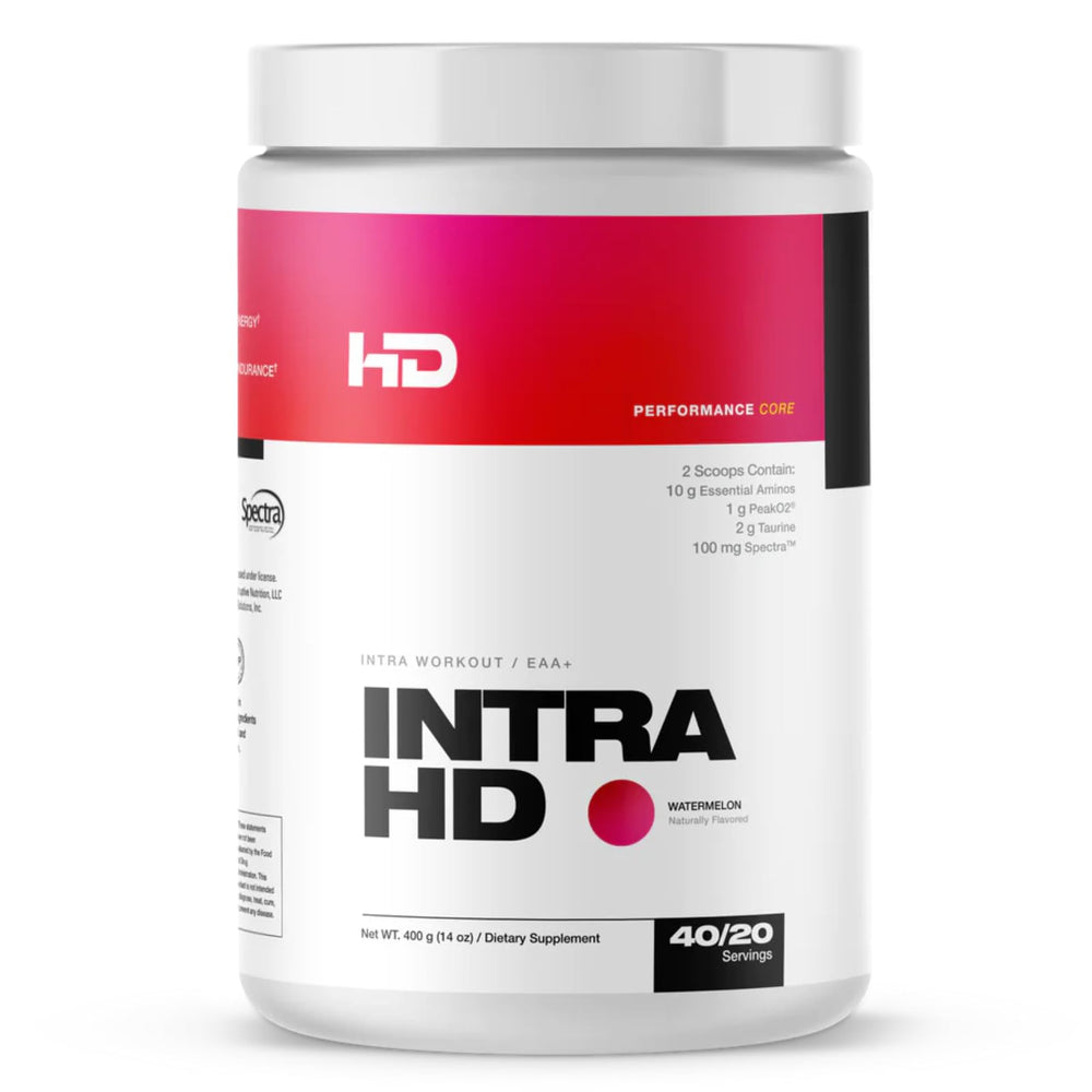 HD MUSCLE IntraHD watermelon bottle pour for intra-workout hydration