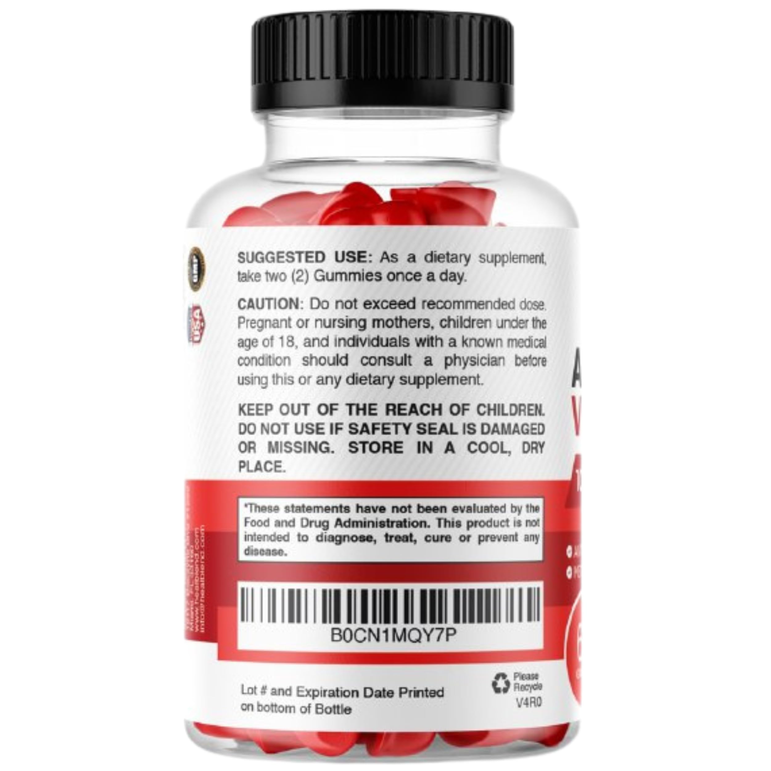 healblend Apple Cider Vinegar Gummy non-GMO seal signals careful ingredient sourcing.