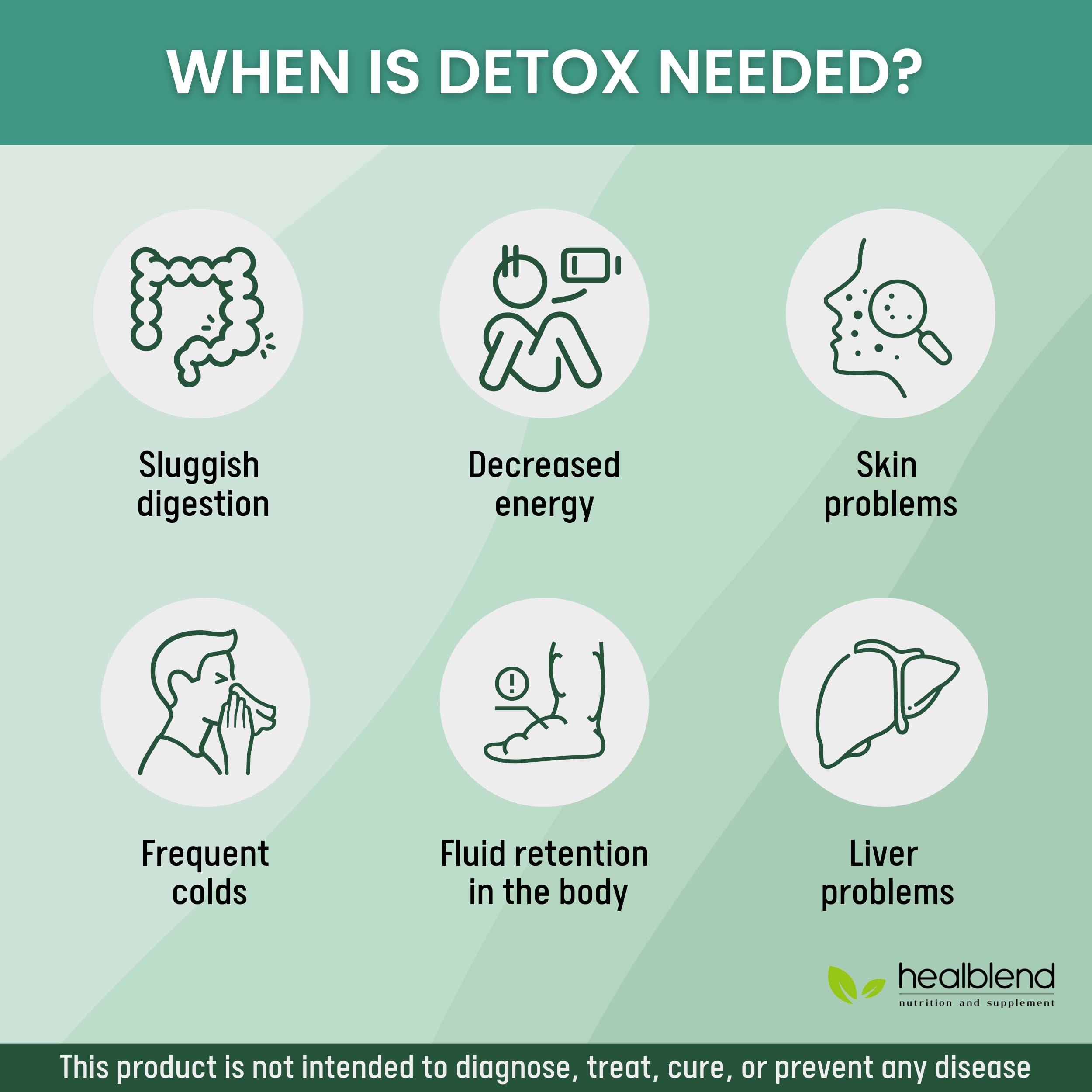 Healblend Detox Formula powders display the detox and antioxidant potential.