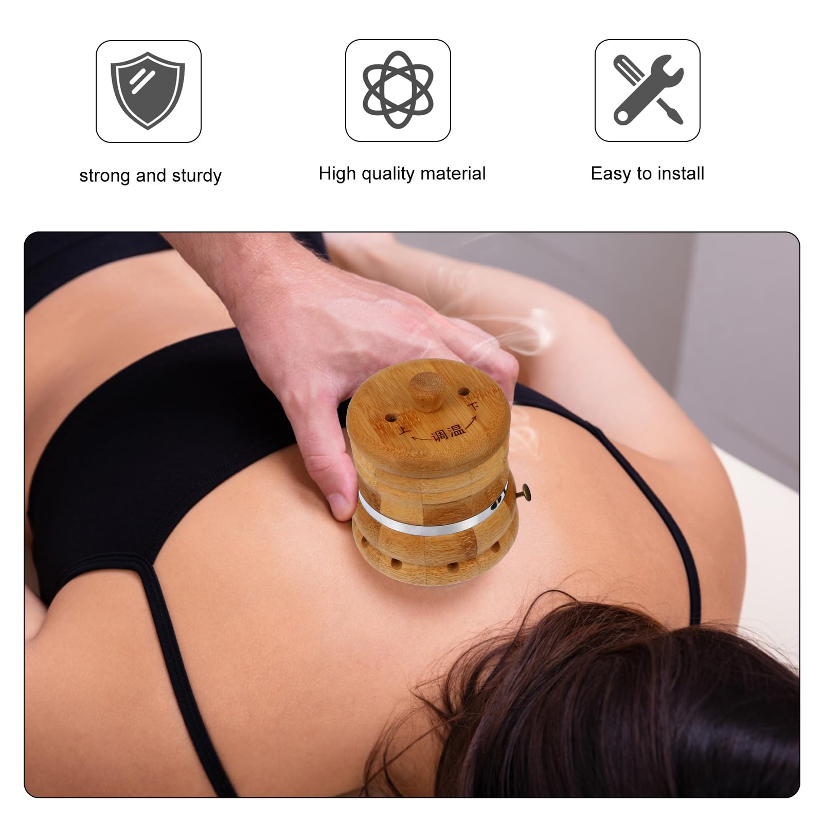 Healifty fine filter blocks moxa dust for cleaner therapy.