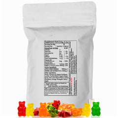 Healing Drops Papaya Leaf Gummies bottle highlighting 10:1 extract benefits