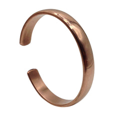 Healing Lama hand-forged copper bracelet front view showing durable craftsmanship.