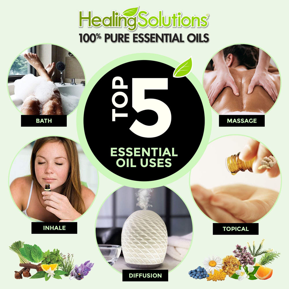 Healing Solutions Marjoram Oil used in hair care for scalp care