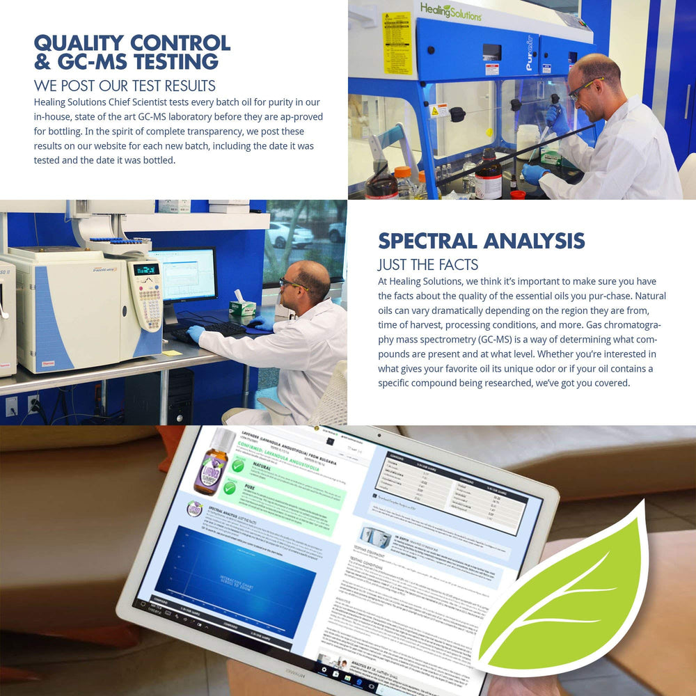 Healing Solutions Marjoram Oil label detail highlighting organic certification