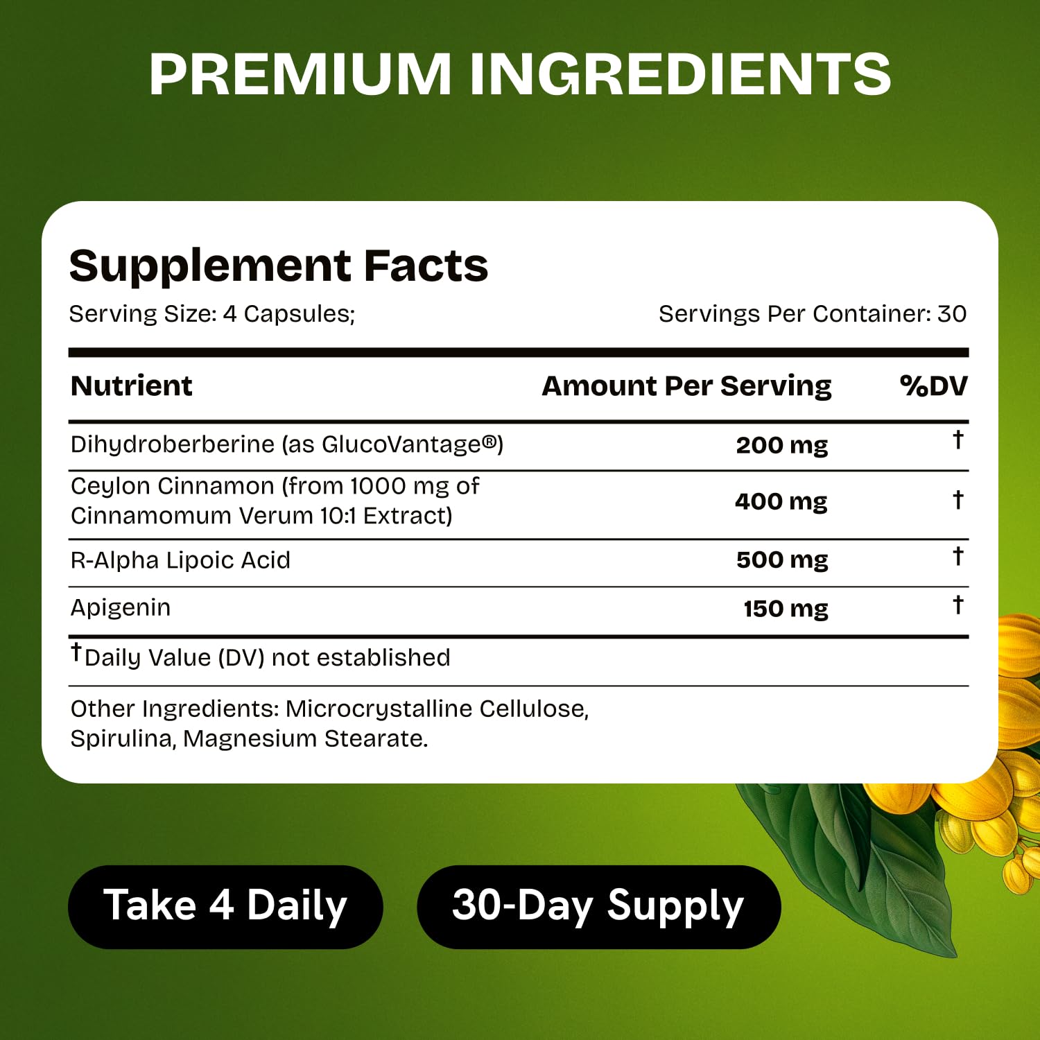 HealMeal Dihydroberberine alpha-lipoic-acid icon suggests metabolic support